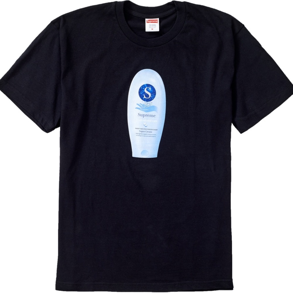 SUPREME FW19 "Super Cream Tee" Black S/S T-Shirt M